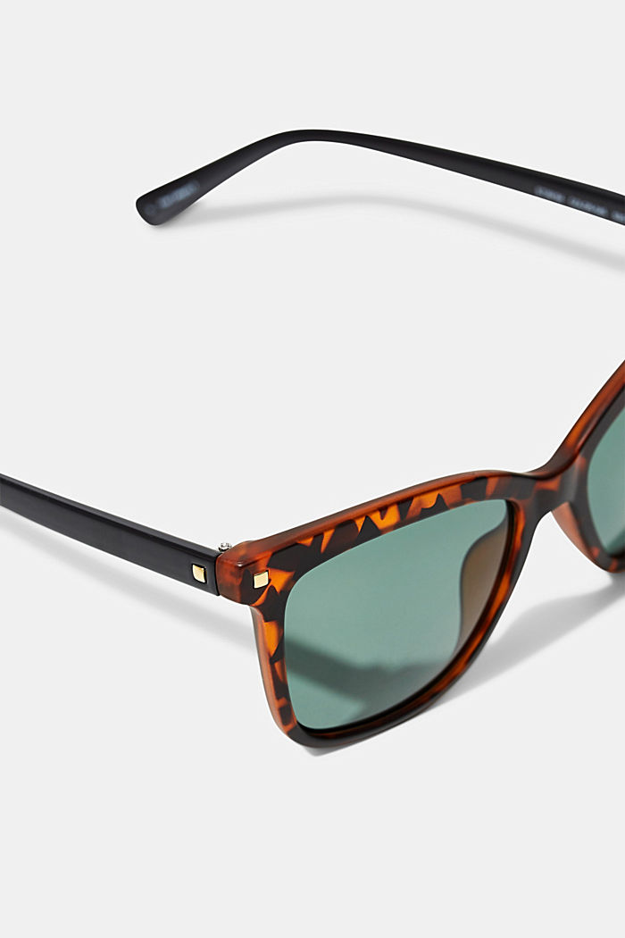 Square sunglasses with stud details, HAVANNA, detail image number 1