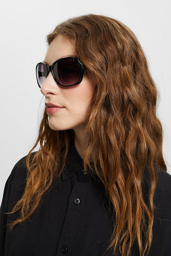 Sunglasses with a timeless design, BLACK, detail image number 2