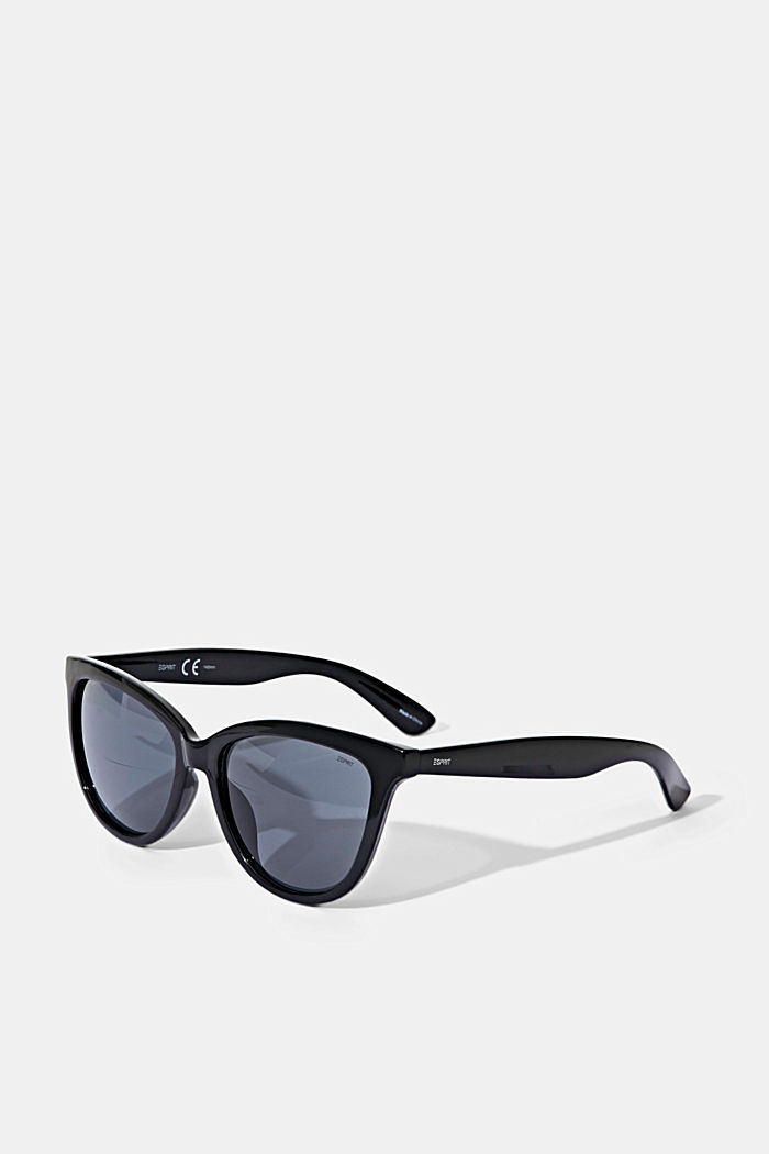 Gafas de sol con diseño de ojos de gato, BLACK, overview