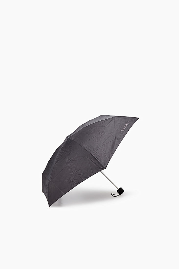 Regenschirm mit Strass-Logo, ONE COLOR, detail image number 1