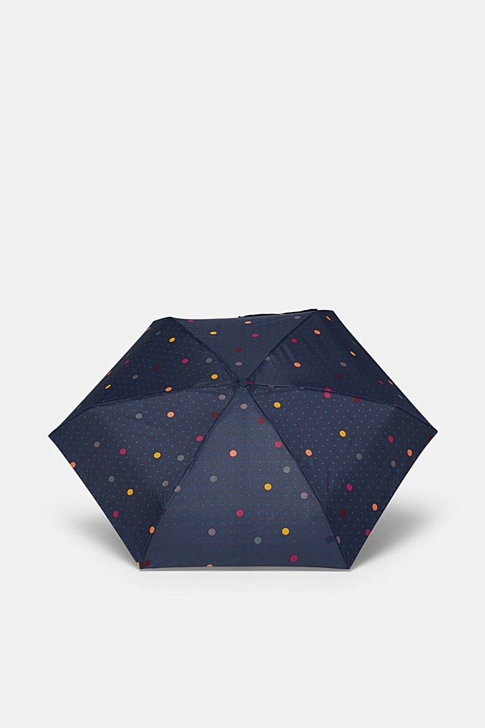 Paraplu met stippen in handtasformaat, ONE COLOR, overview