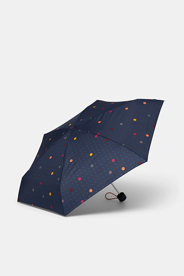 Paraplu met stippen in handtasformaat, ONE COLOR, detail image number 2