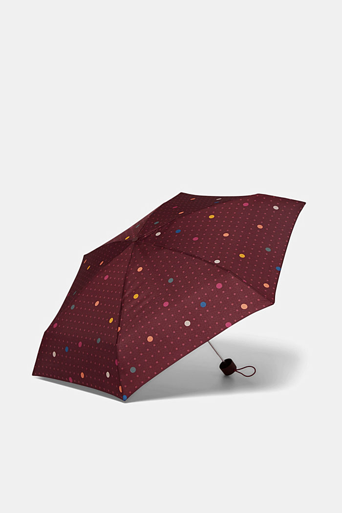 Polka dot umbrella in a pocket-sized design, ONE COLOR, detail image number 2