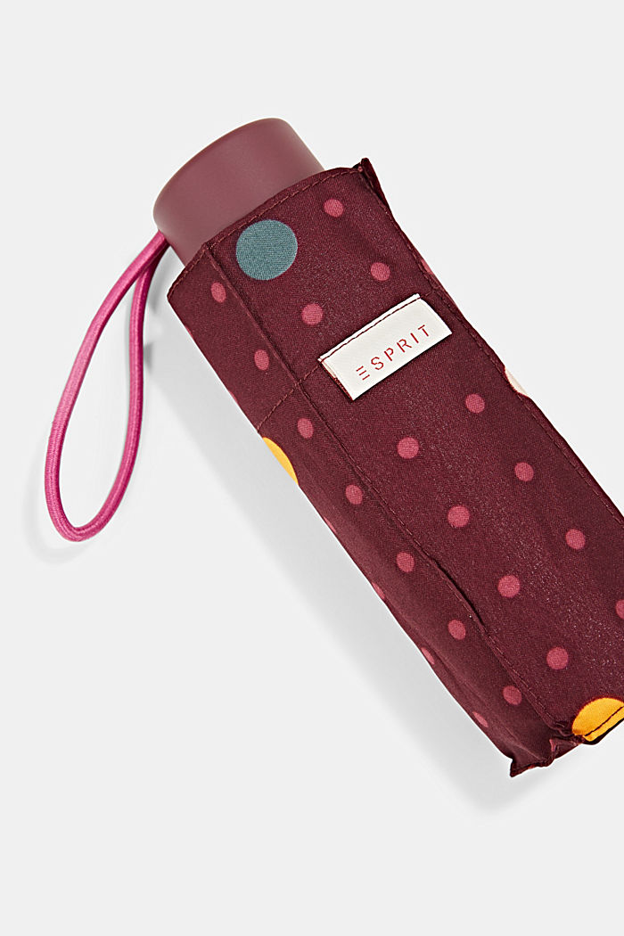 Polka dot umbrella in a pocket-sized design, ONE COLOR, detail image number 1