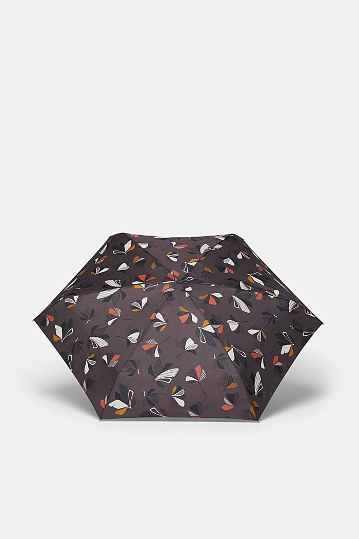 Umbrella with a floral pattern, ONE COLOR, overview