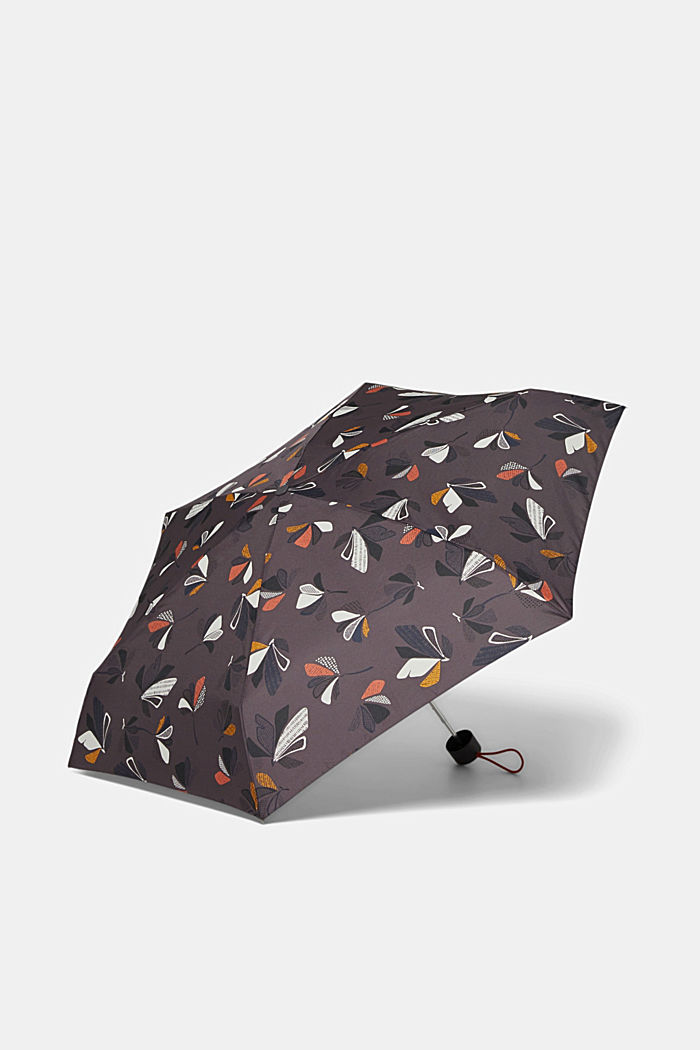 Paraguas en formato de bolsillo con diseño de flores, ONE COLOR, detail image number 2