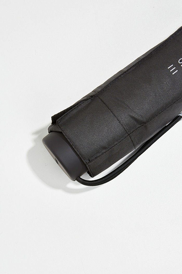 Plain mini pocket umbrella, BLACK, detail-asia image number 1