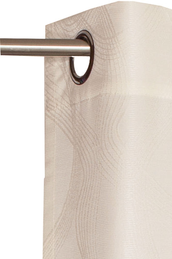 eyelet curtain e-wavy, WHITE, detail image number 1