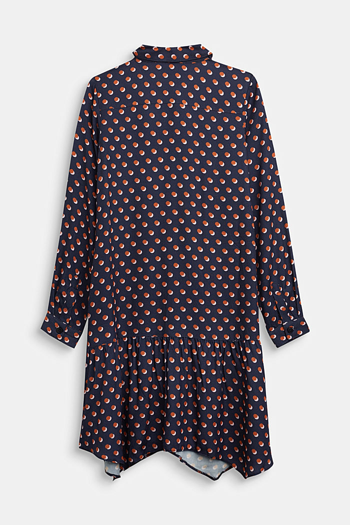 Print-Kleid mit Zipfelsaum