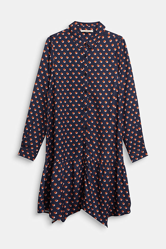 Print-Kleid mit Zipfelsaum