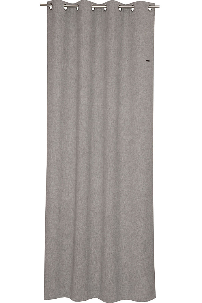 Curtain made of woven fabric, LIGHT GREY, overview