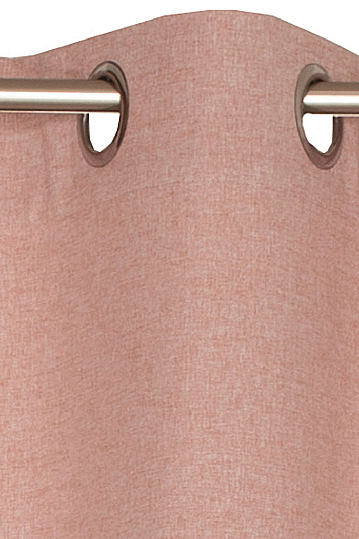 Rideau à œillets en tissu, ROSE, detail image number 1