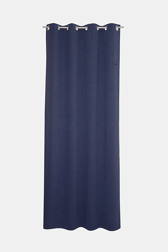 Curtain made of woven fabric, NAVY, overview