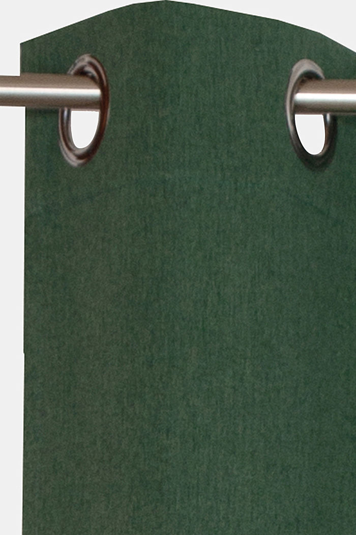 Cortina de ojales confeccionada en tela, DARK GREEN, detail image number 1