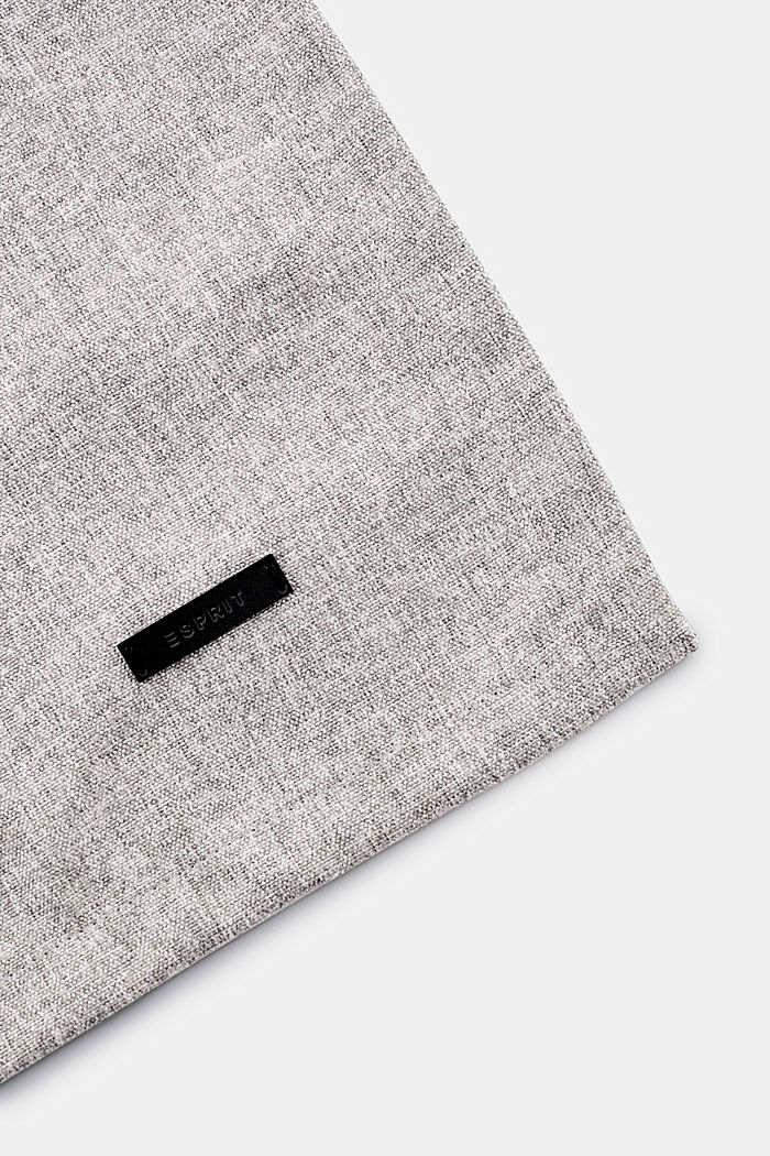 Table runner in melange woven fabric, LIGHT GREY, detail image number 1
