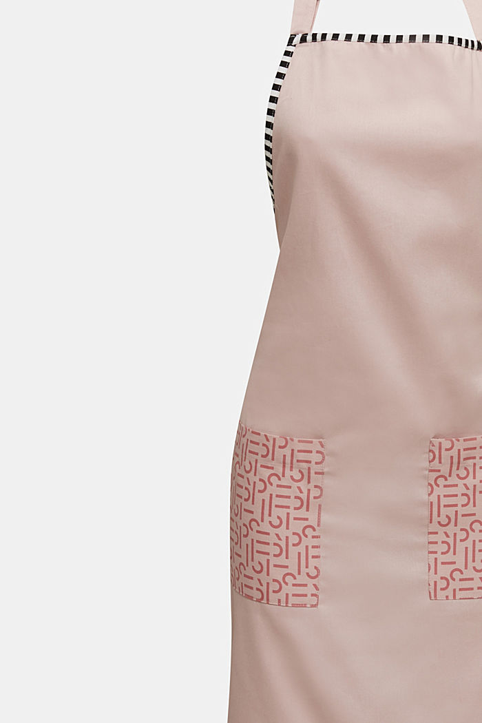 Apron with logo pockets, 100% cotton, ROSE, detail image number 1