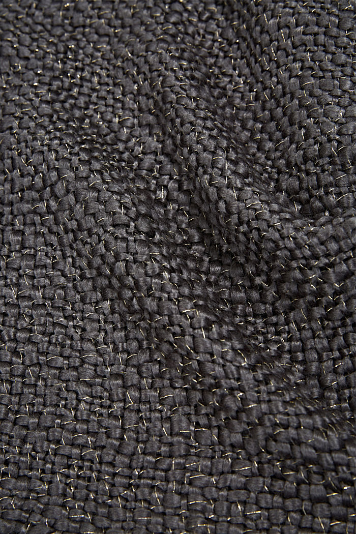 Plaid en doux tissu orné de fil brillant, ANTHRACITE, detail image number 1