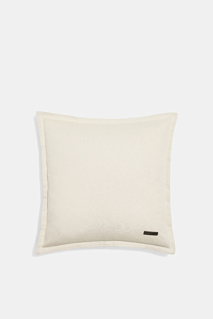 Dwukolorowa poszewka na poduszkę, 100% bawełny, BEIGE, overview