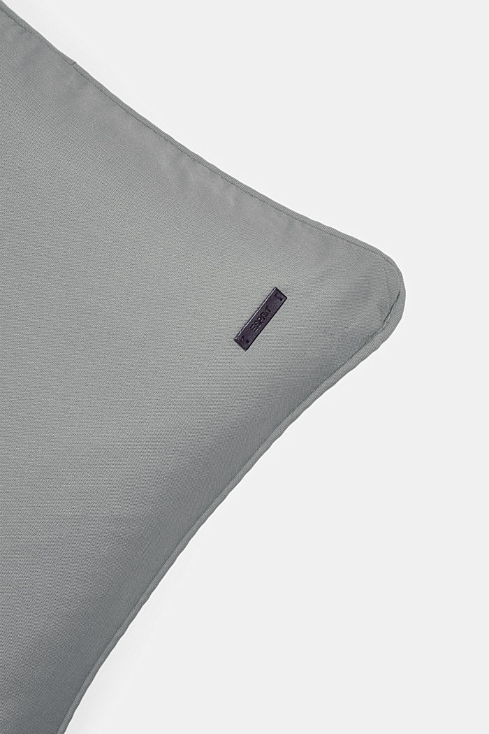 Cushion cover made of 100% cotton, DARK GREY, detail image number 1