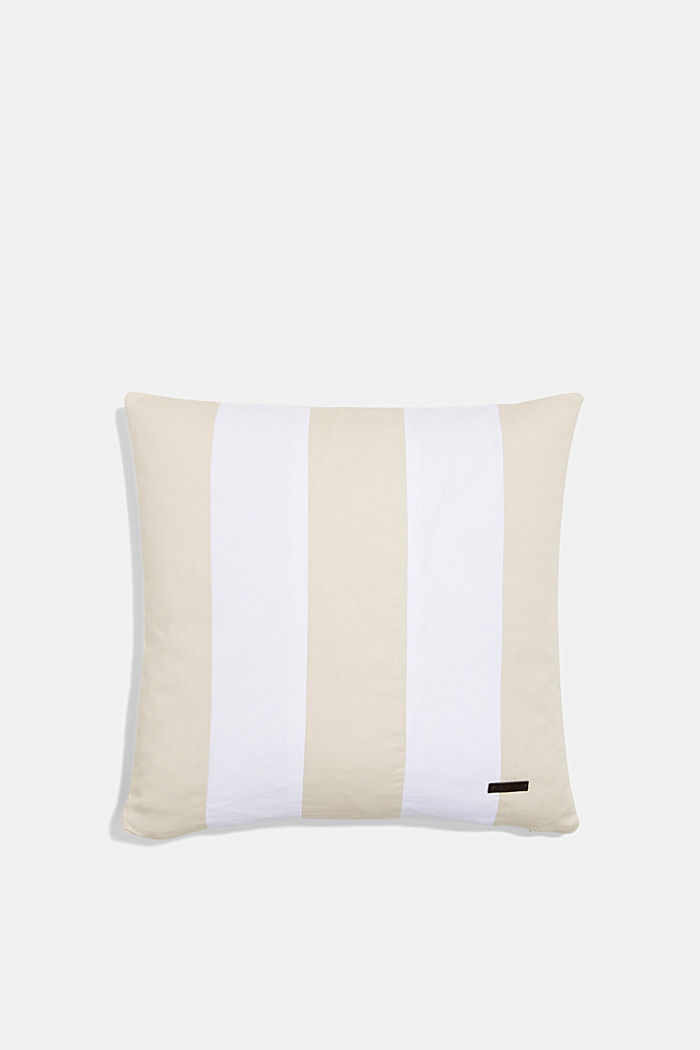 Pruhovaný potah na polštář ze 100% bavlny, WHITE, detail image number 0