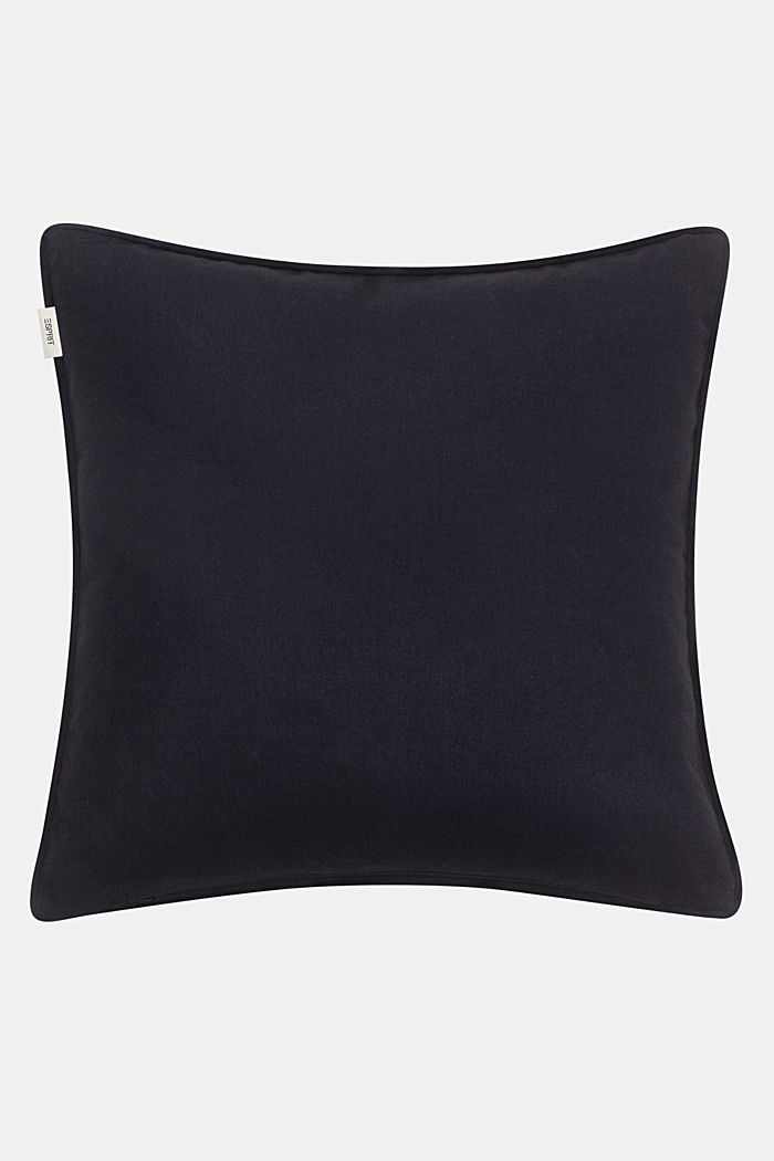 Cushion cover with a leaf motif