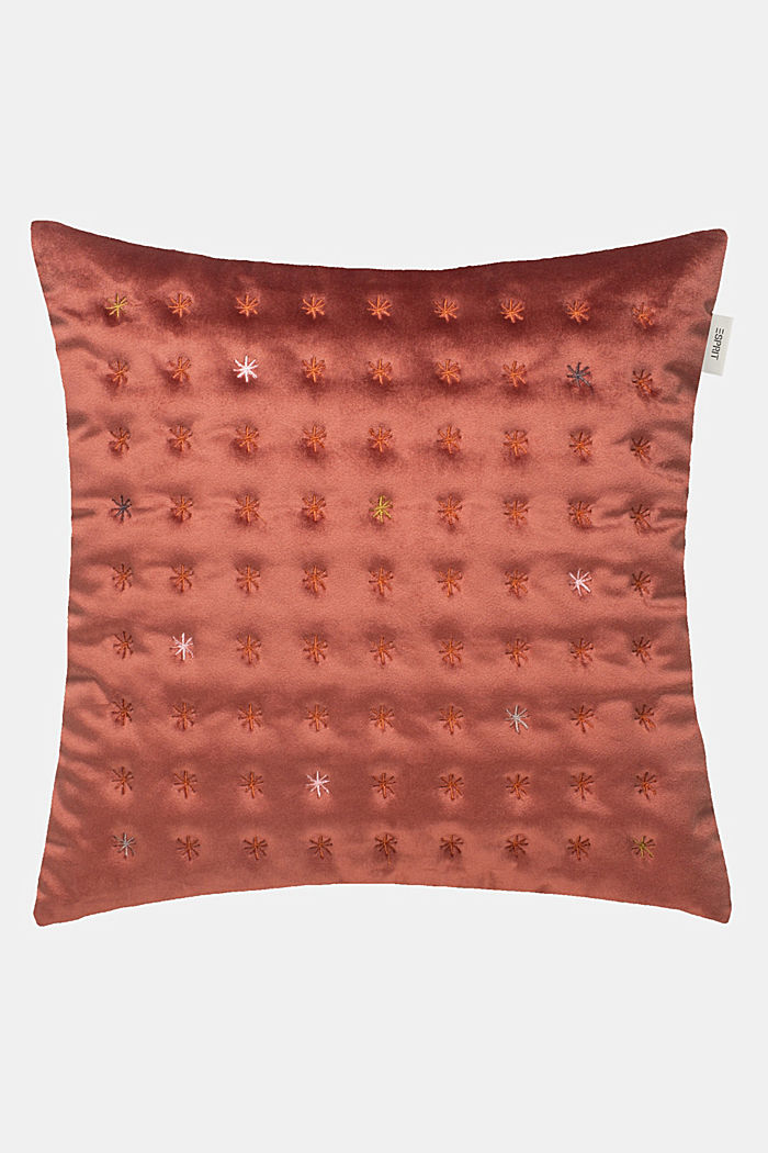 Aksamitna poszewka na poduszkę z haftem