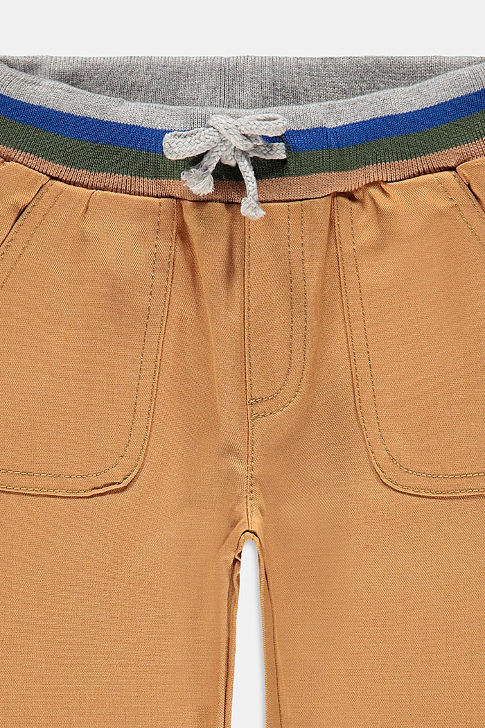 Pantalon de style jogging à cordon de serrage à la taille, CARAMEL, detail image number 2