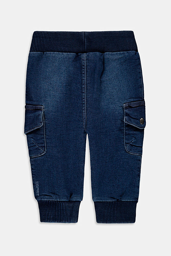 Jeans in bequemer Jogger-Qualität, BLUE MEDIUM WASHED, detail image number 1