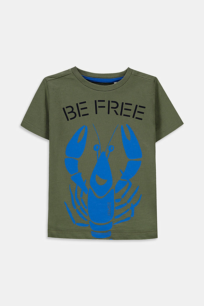 T-Shirt mit Lobster-Print, 100% Baumwolle