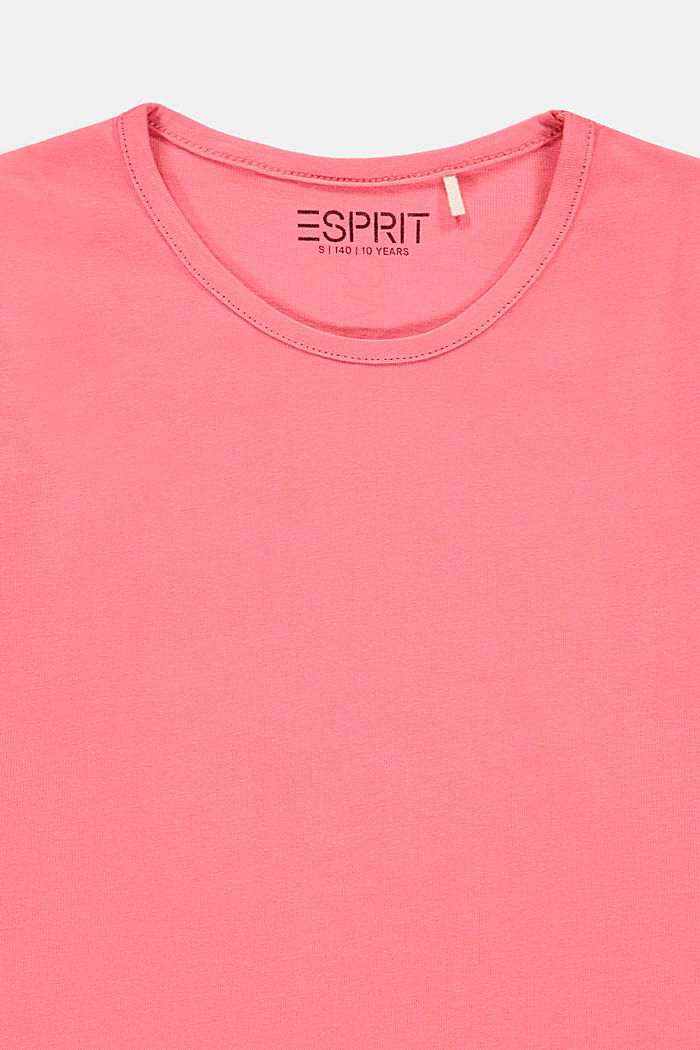 Skrócony T-shirt z nadrukiem z tyłu, CORAL, detail image number 2