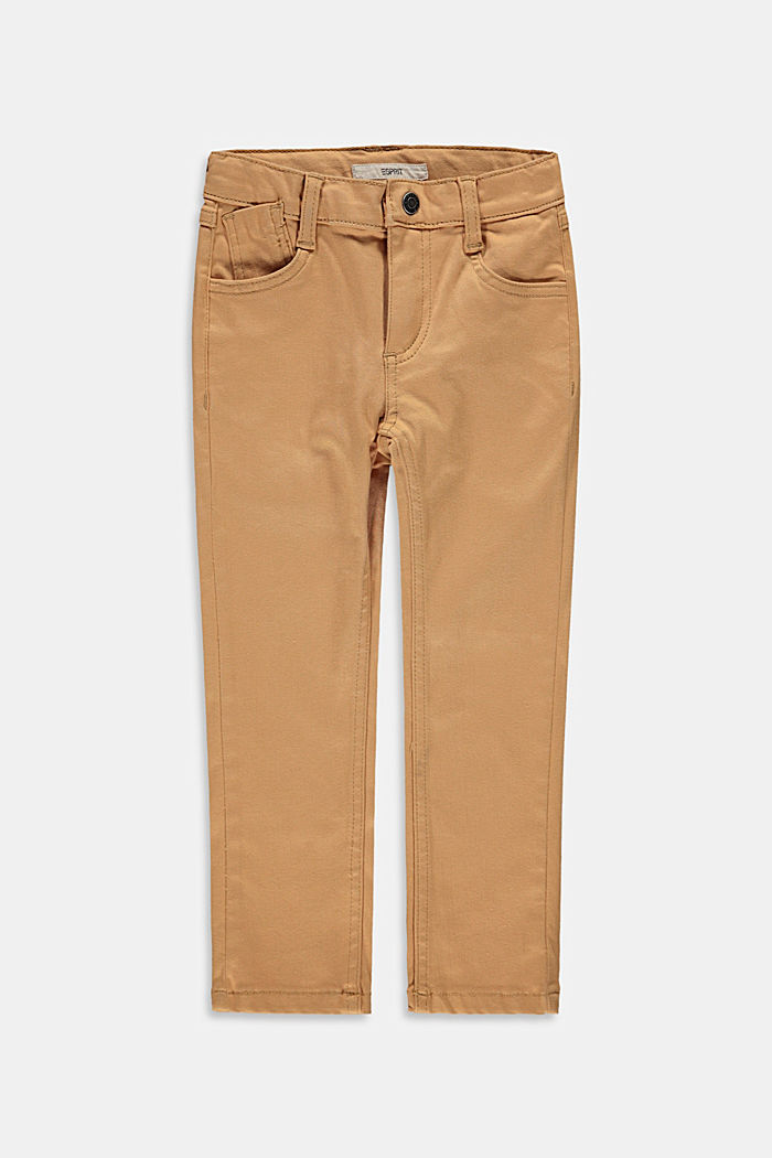 Five-pocket trousers with adjustable waistband