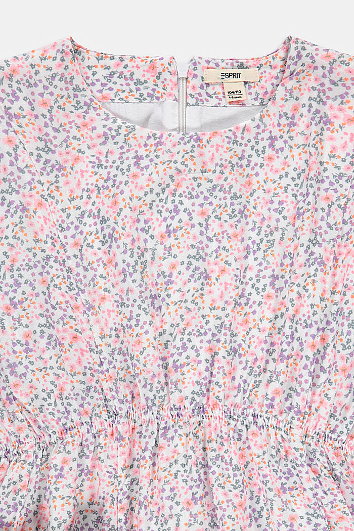 Robe en motif mille-fleurs dotée de poches, WHITE, detail image number 2