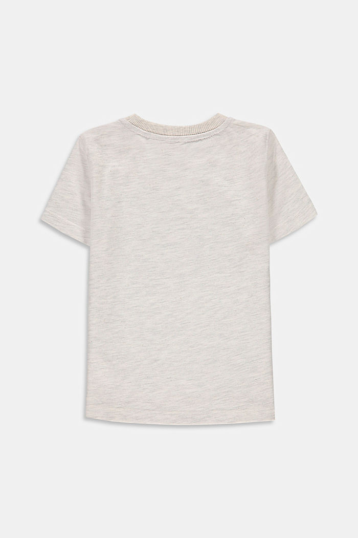 Camiseta con estampado en 100 % algodón, SILVER, detail image number 1