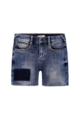 Licences Short en jean au look usé à taille ajustable