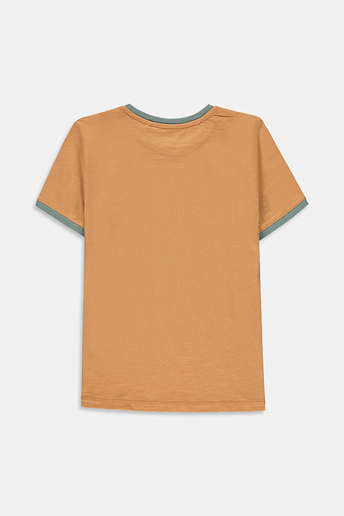 T-shirt à imprimé graphique, 100 % coton, CARAMEL, detail image number 1