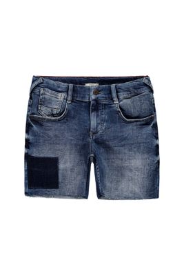 Licences Short en jean au look usé à taille ajustable