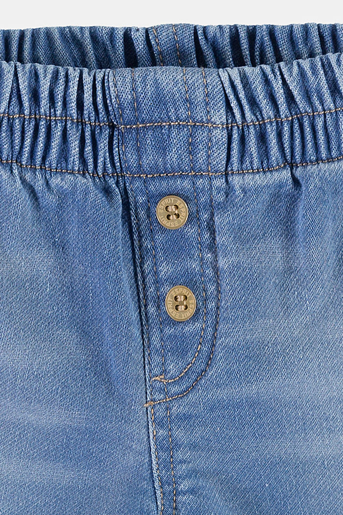 Jeansshorts in bequemer Jogger-Qualität, BLUE BLEACHED, detail image number 2