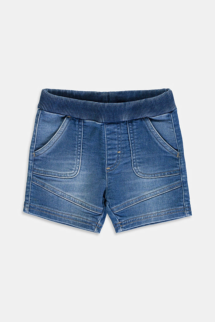 Jeans shorts made of comfy tracksuit denim