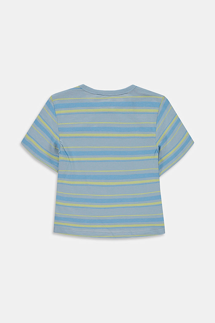 T-shirt w paski, 100% bawełny, BLUE LAVENDER, detail image number 1