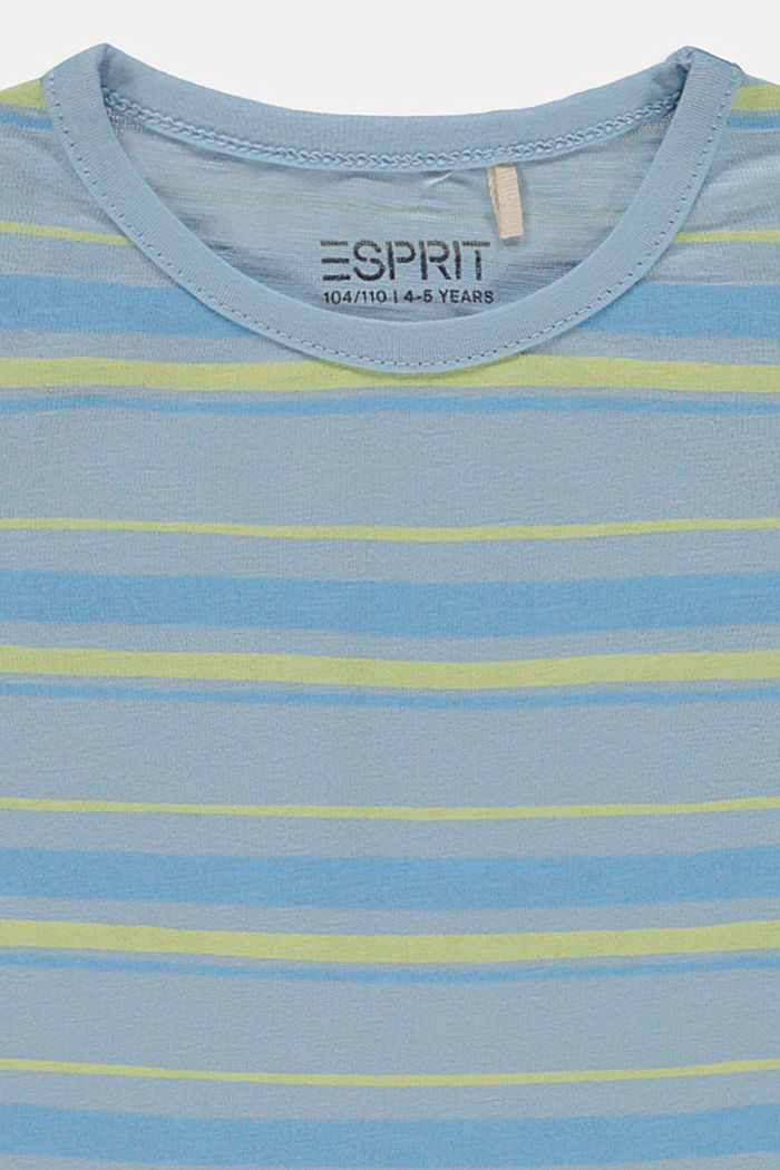T-shirt w paski, 100% bawełny, BLUE LAVENDER, detail image number 2