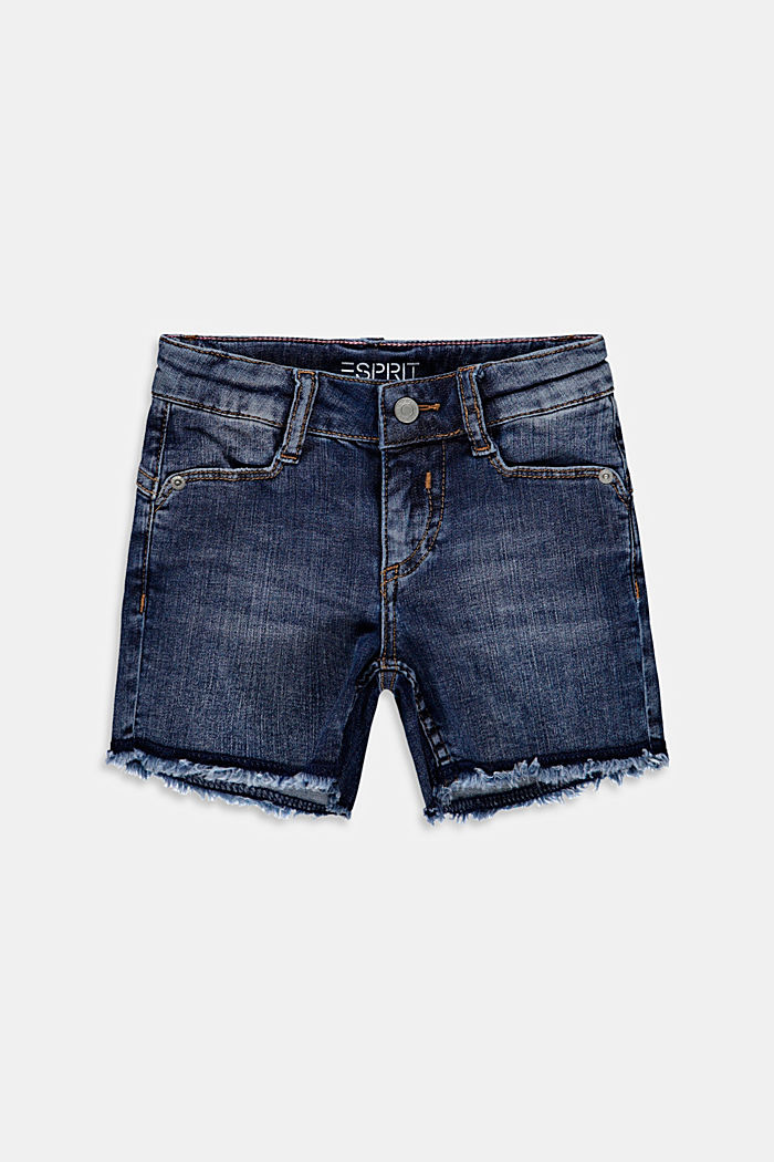 Short en jean à taille ajustable, BLUE MEDIUM WASHED, detail image number 0