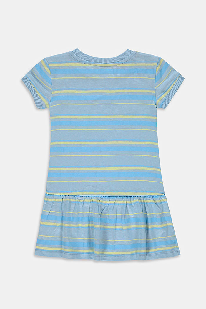 Striped jersey dress in 100% cotton