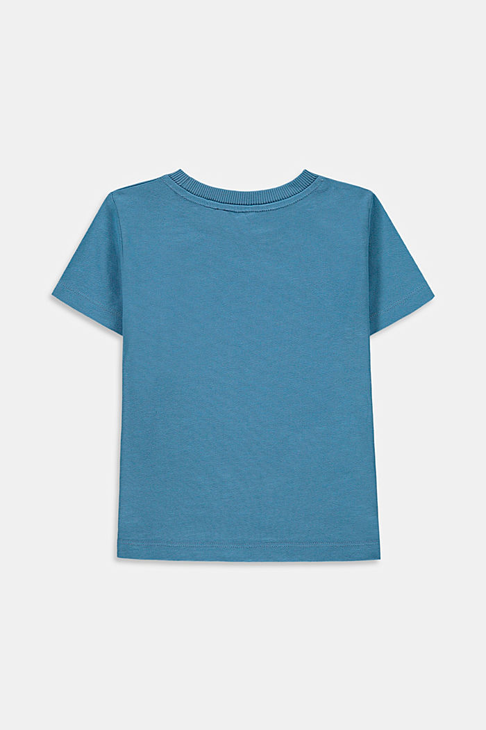 T-shirt met fotoprint, 100% katoen, GREY BLUE, detail image number 1
