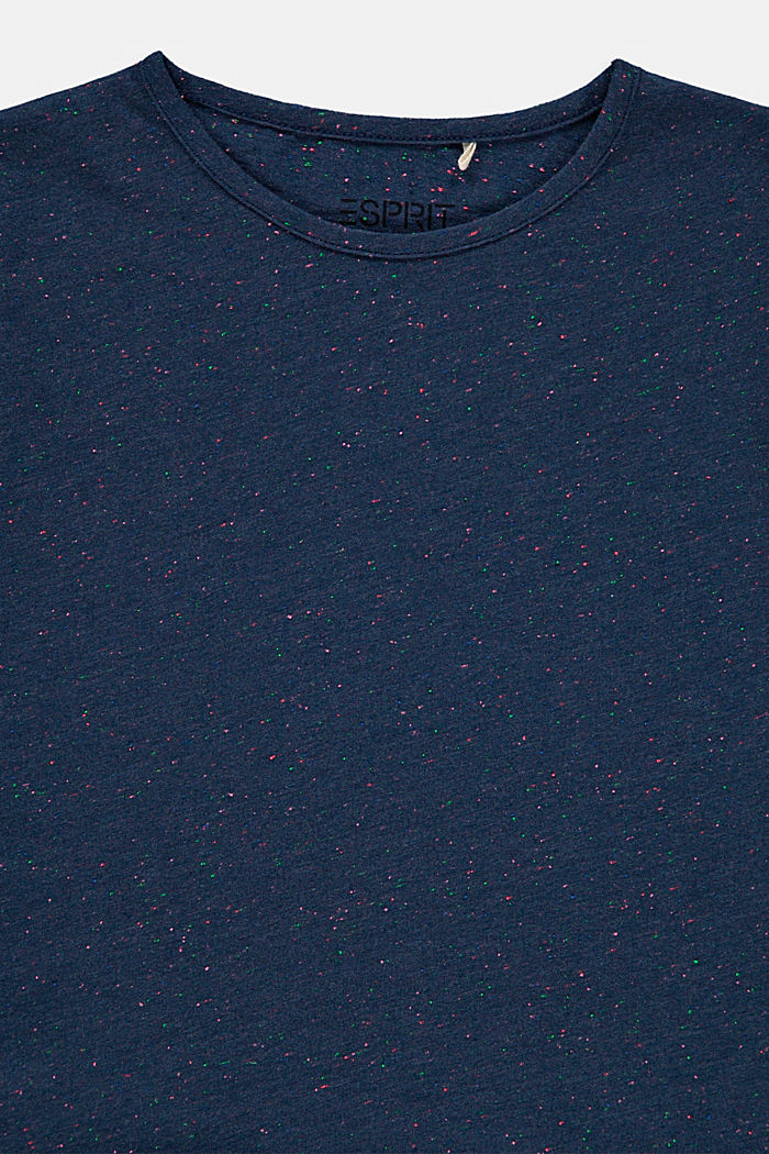 T-shirt de coupe carrée, animé d´une texture mouchetée multicolore, PETROL BLUE, detail image number 2