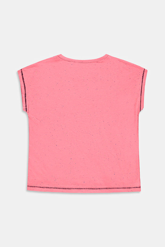 Boxy T-shirt with a colourful dimpled texture
