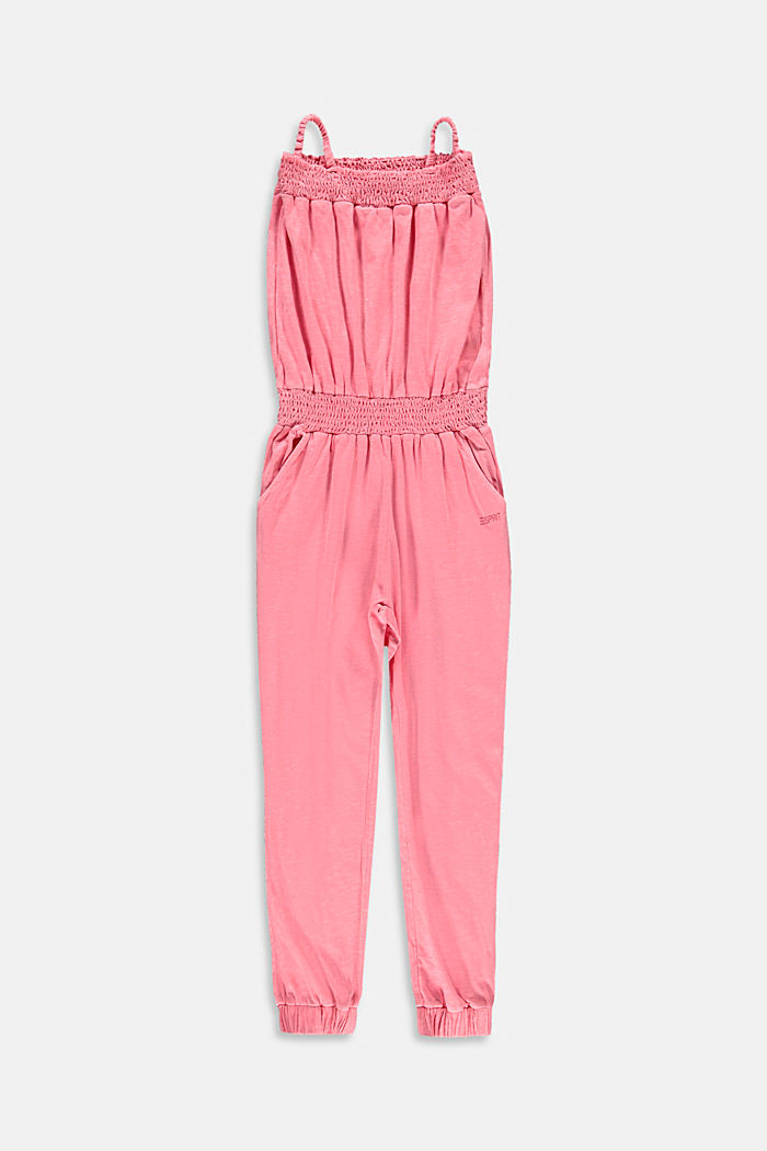 Jersey jumpsuit in 100% cotton