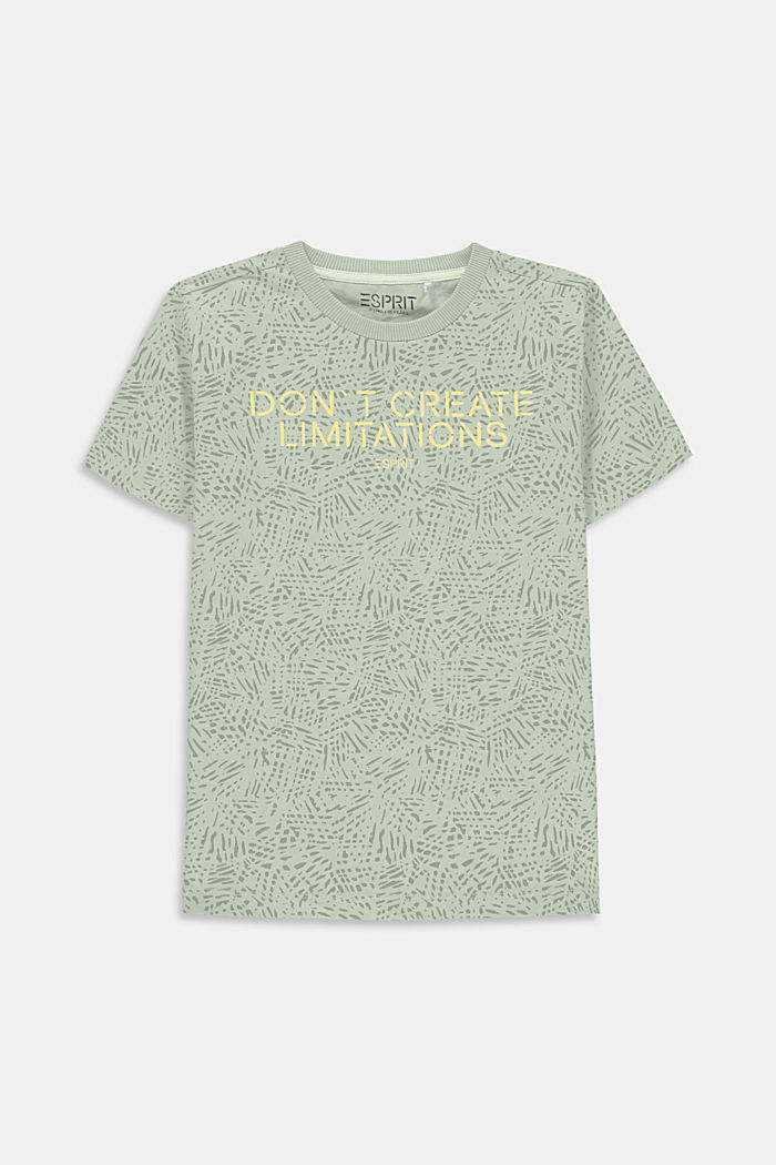 Camiseta con rótulo estampado, 100% algodón 