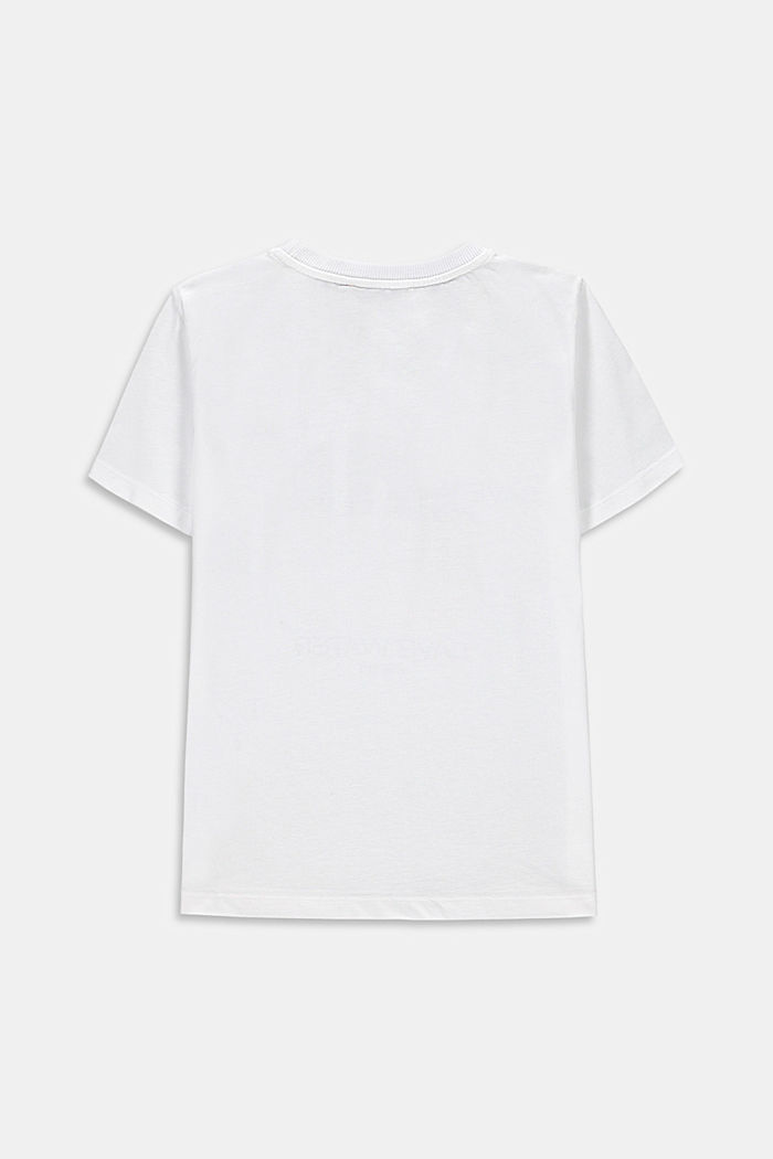 T-shirt oversize z fotonadrukiem, 100% bawełny, WHITE, detail image number 1