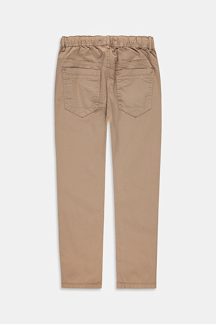 Pantalon à cordon de serrage à la taille, coton stretch