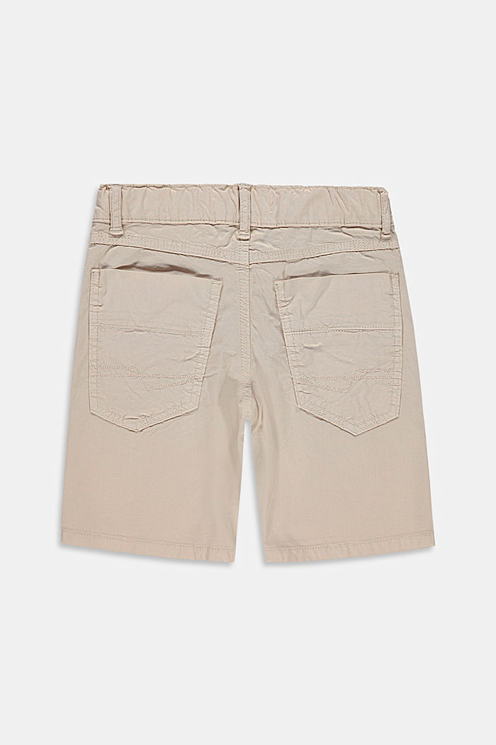 Stretch cotton shorts with an adjustable waistband